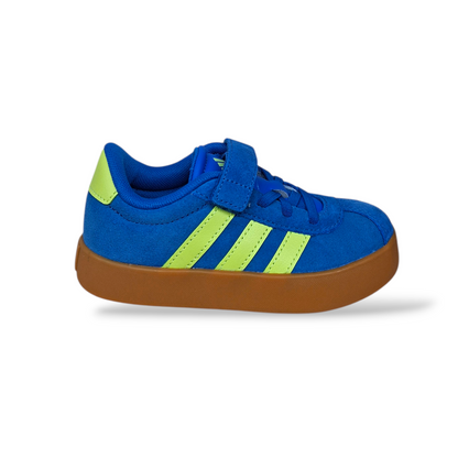 Sneakers bambino Adidas Grand Court bluette giallo sportive