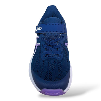 ASICS GT-1000 Sneakers Bambine Ragazze Blu Fucsia | Taglia 27-35 | Laccio Elastico e Velcro | Scarpetteria Gica