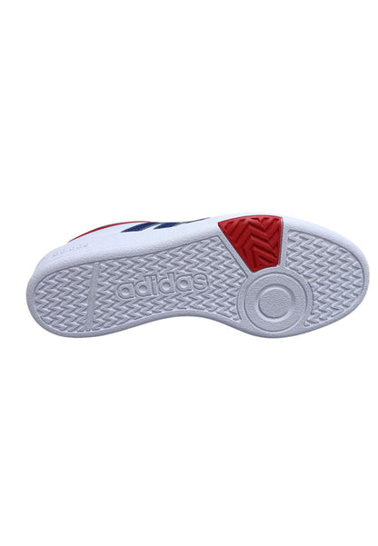 sarpe sneakers Bambini e ragazzi adidas hoops  bianco-blue-rosso laccio
