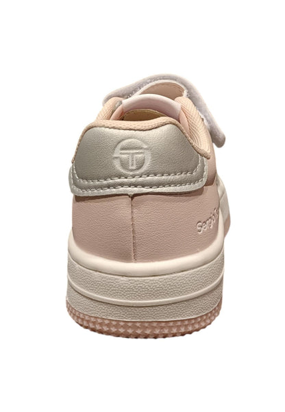 Scarpe snekears Unisex bambino Sergio Tacchini ROMA  bianco-blue-rosso laccio elastico e velcro