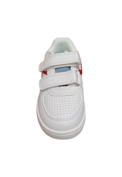 Scarpe sneakers Bambini e ragazzi Diadora RAPTOR  bianco-rosso velcro