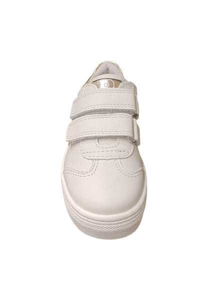 Scarpe sneakers Bambine e ragazze balducci BUTTER  bianco-oro velcro