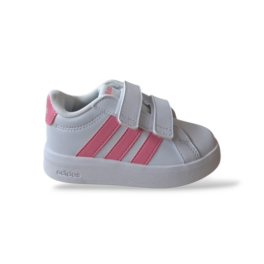 Sneakers bambina Adidas Grand Court bianco rosa sportive
