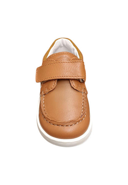 Mocassino primi passi Balducci Cita marrone bianco pelle velcro anatomico