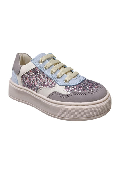 Scarpe sneakers Bambine e ragazze balducci KIABI  beige-rosa-bianco-multicolor laccio e zip laterale