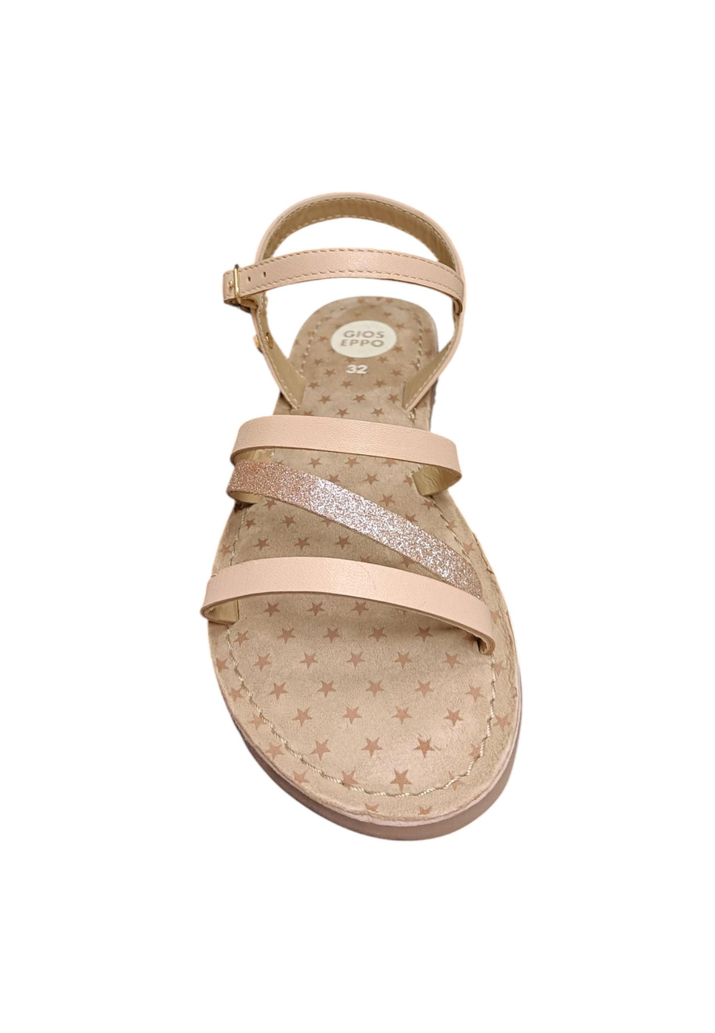 Sandalo bambina Gioseppo Vershire rosa pelle fibbia comfort elegance