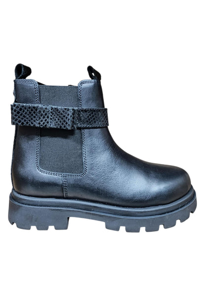 Stivaletti bambina Gioseppo Zeba nero pelle - Stile elegante con zip laterale