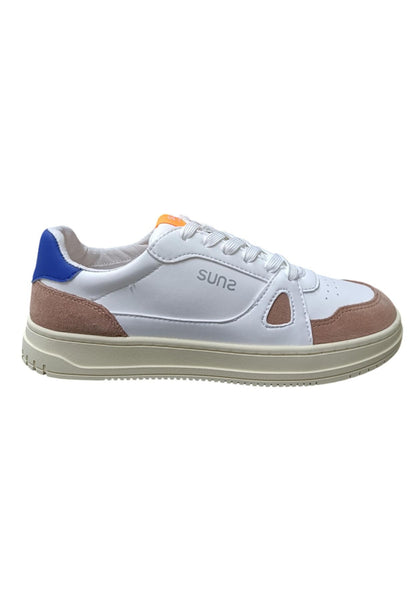 Scarpe sneakers Unisex bambini SUNS EXPLORER  bianco-azzurro-taupe 20-35 velcro/ 36-39 laccio