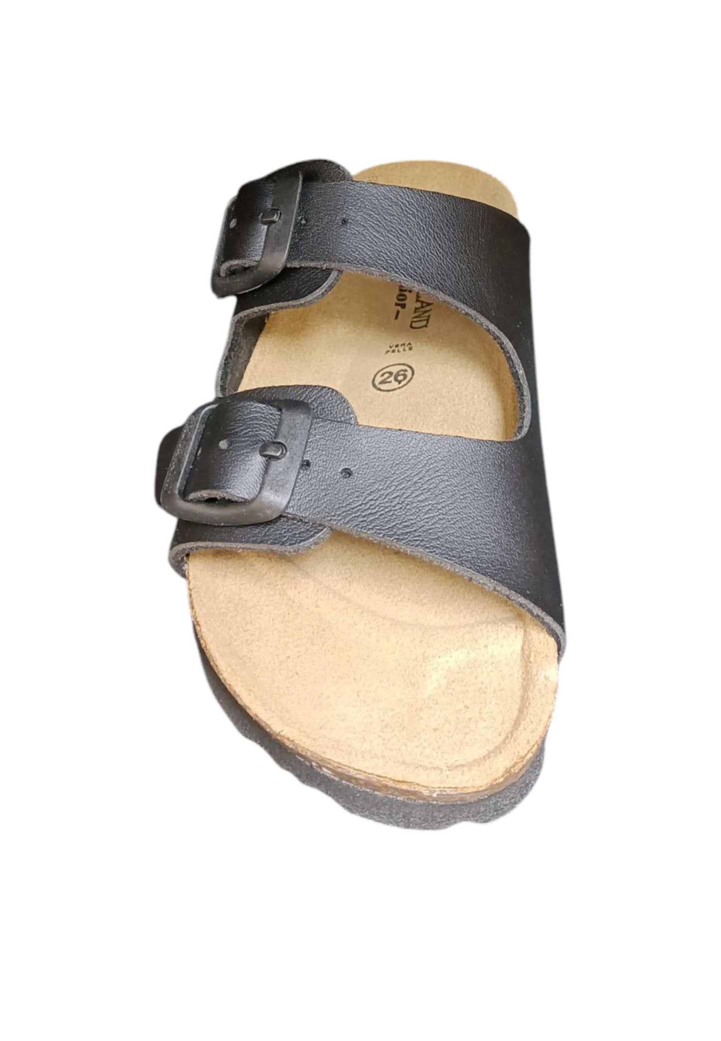 Scarpe ciabatta Bambini e ragazzi Grunland Junior 3090  NERO fibia