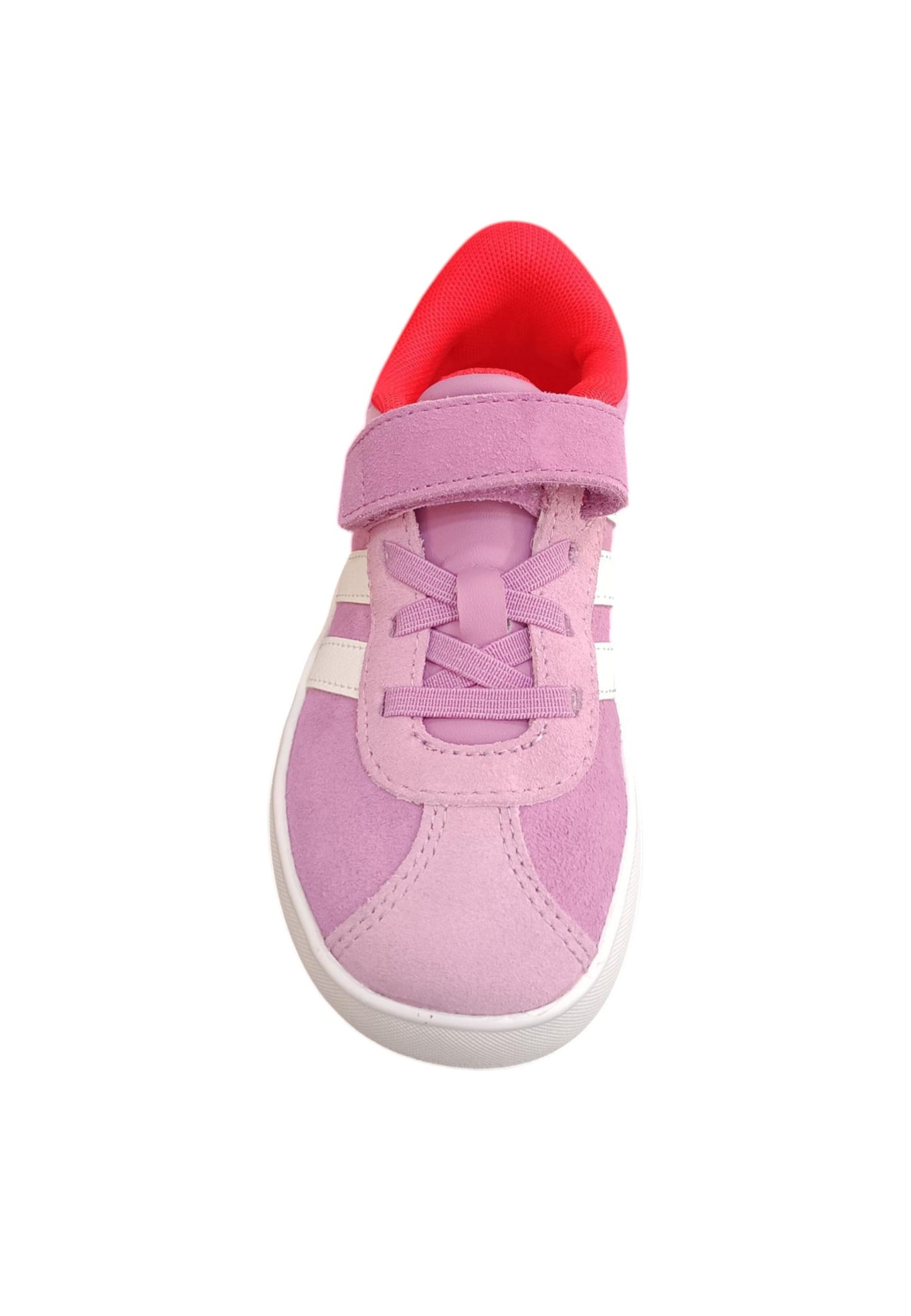 sarpe sneakers Bambini e ragazzi adidas GRAND COURT viola-bianco laccio elastico e velcro