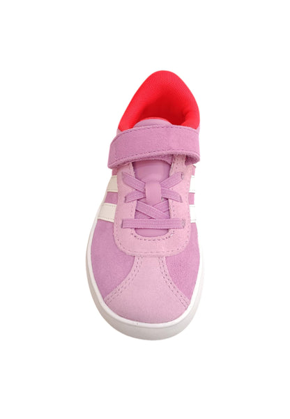 sarpe sneakers Bambini e ragazzi adidas GRAND COURT viola-bianco laccio elastico e velcro