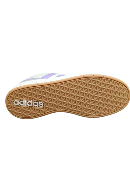 Scarpe sneakers Bambine e ragazze adidas rapid court  bianco-rosa-grigio velcro