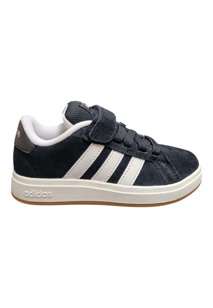sarpe sneakers Bambini e ragazzi adidas GRAND COURT  nero-bianco velcro