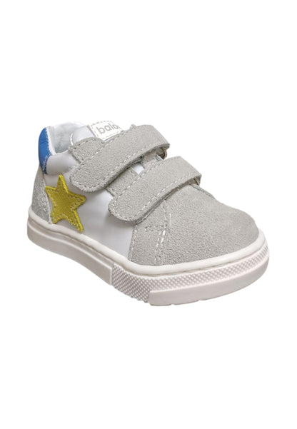 Scarpe sneakers Bambini balocchi MINI  grigio-giallo-azzurro-bianco velcro