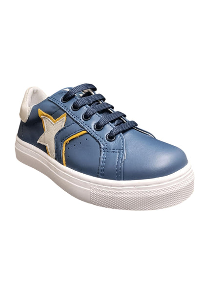 Scarpe sneaker Bambini e ragazzi balducci BUTTER  blue-bianco laccio e zip laterale