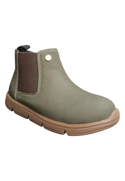 Stivaletto Bambine Gioseppo CIGAND Verde con Zip - Scarpe Nabuk