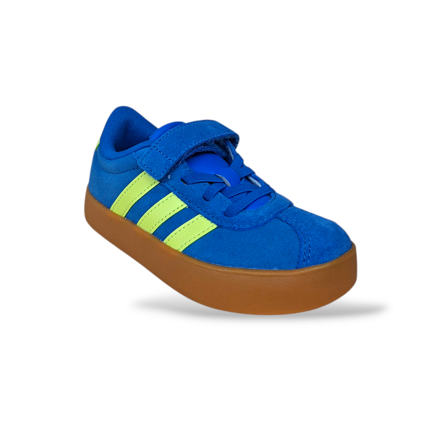 Sneakers bambino Adidas Grand Court bluette giallo sportive