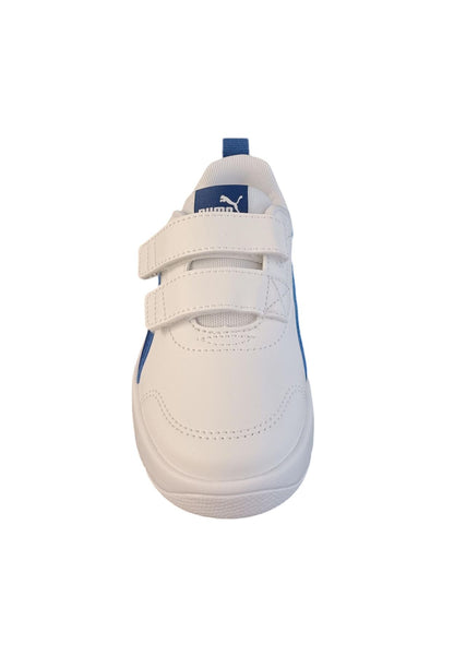 Scarpe sneakers Unisex bambini PUMA COURTFLEX  blue-bianco-rosso velcro