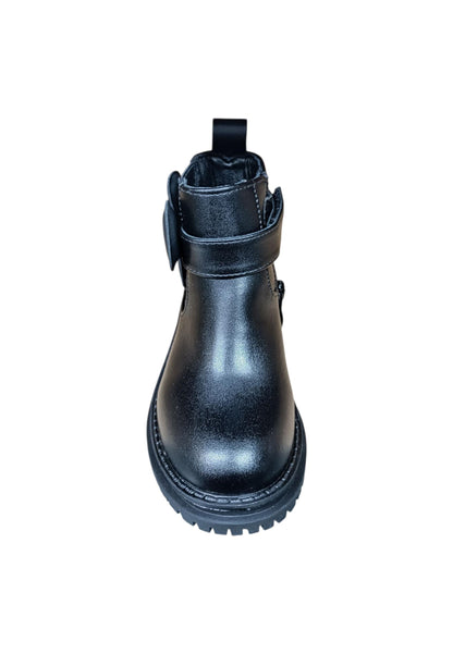 Stivaletti bambina Gioseppo Bred nero pelle - Stile classico con zip laterale