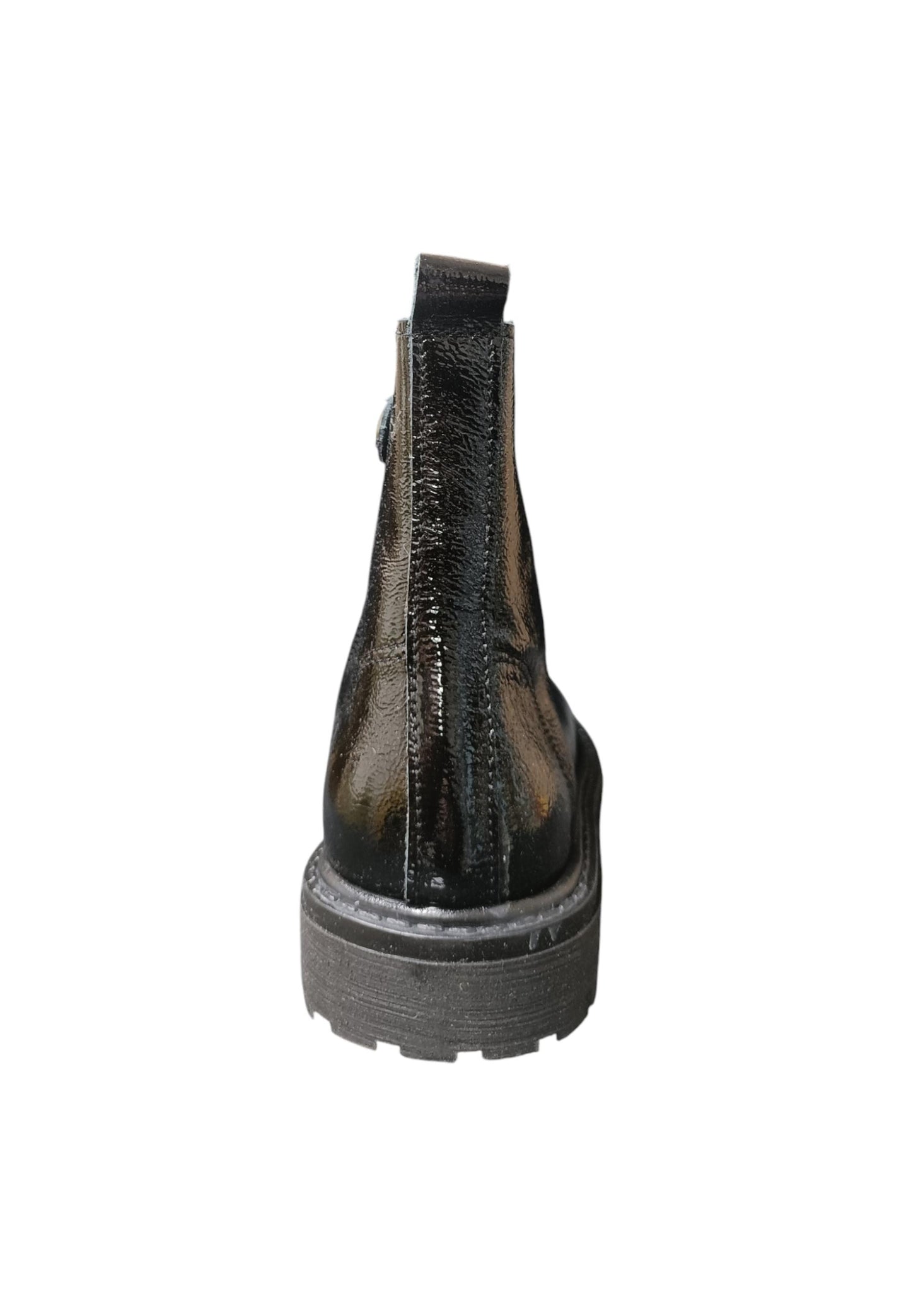 Anfibio bambina Platis nero pelle zip laterale urban style comfort premium