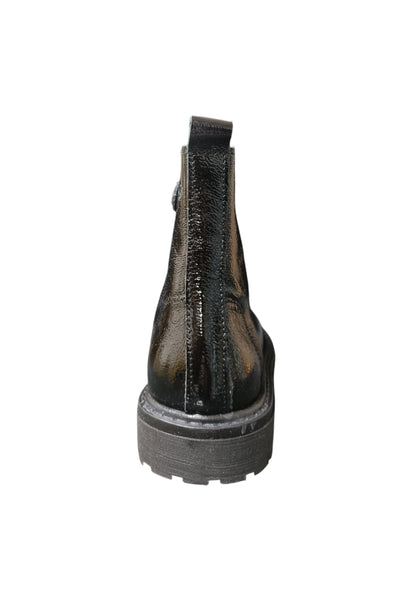 Anfibio bambina Platis nero pelle zip laterale urban style comfort premium