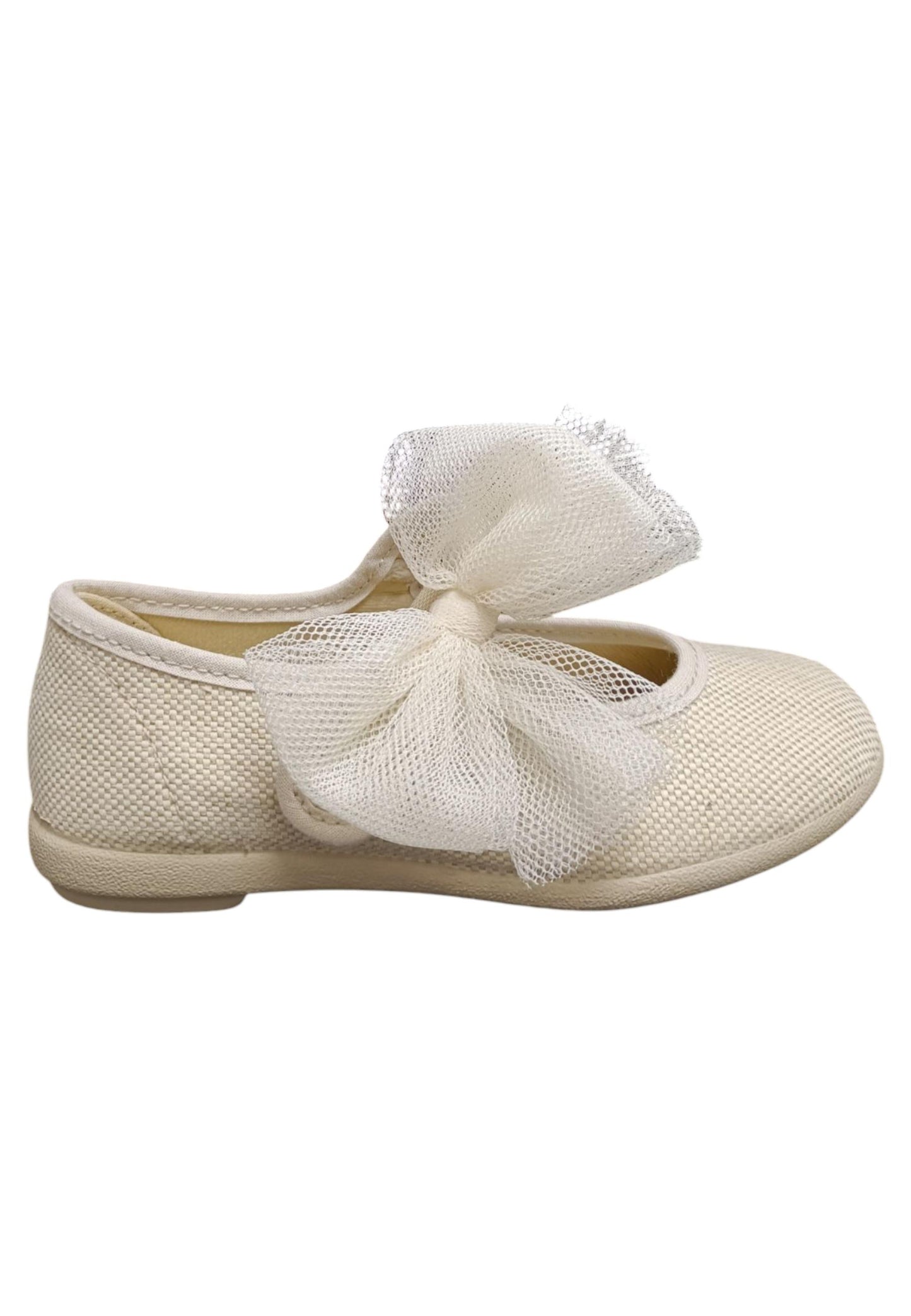 Ballerina bambina Vul-Ladi Candy beige tela velcro comfort style