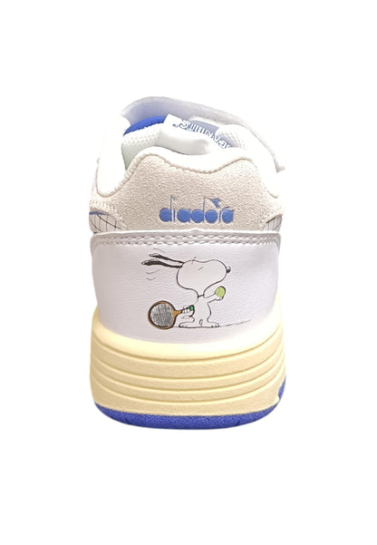 Scarpe snekears Bambini e ragazzi Diadora RAPTOR  bianco-azzurro velcro