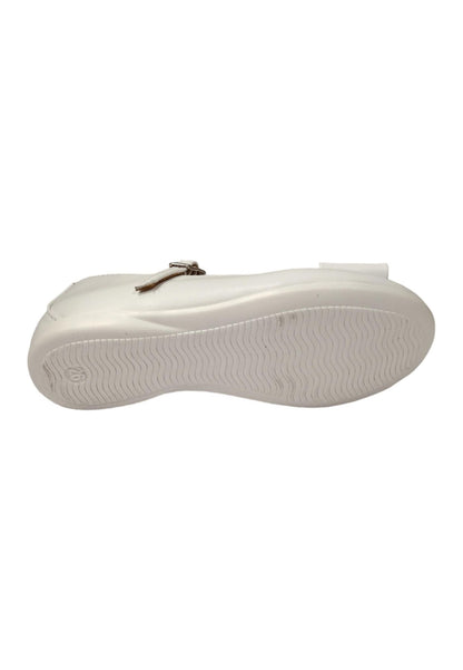 Ballerina bambina Platis P2077 bianco multicolore pelle fibbia elegance style