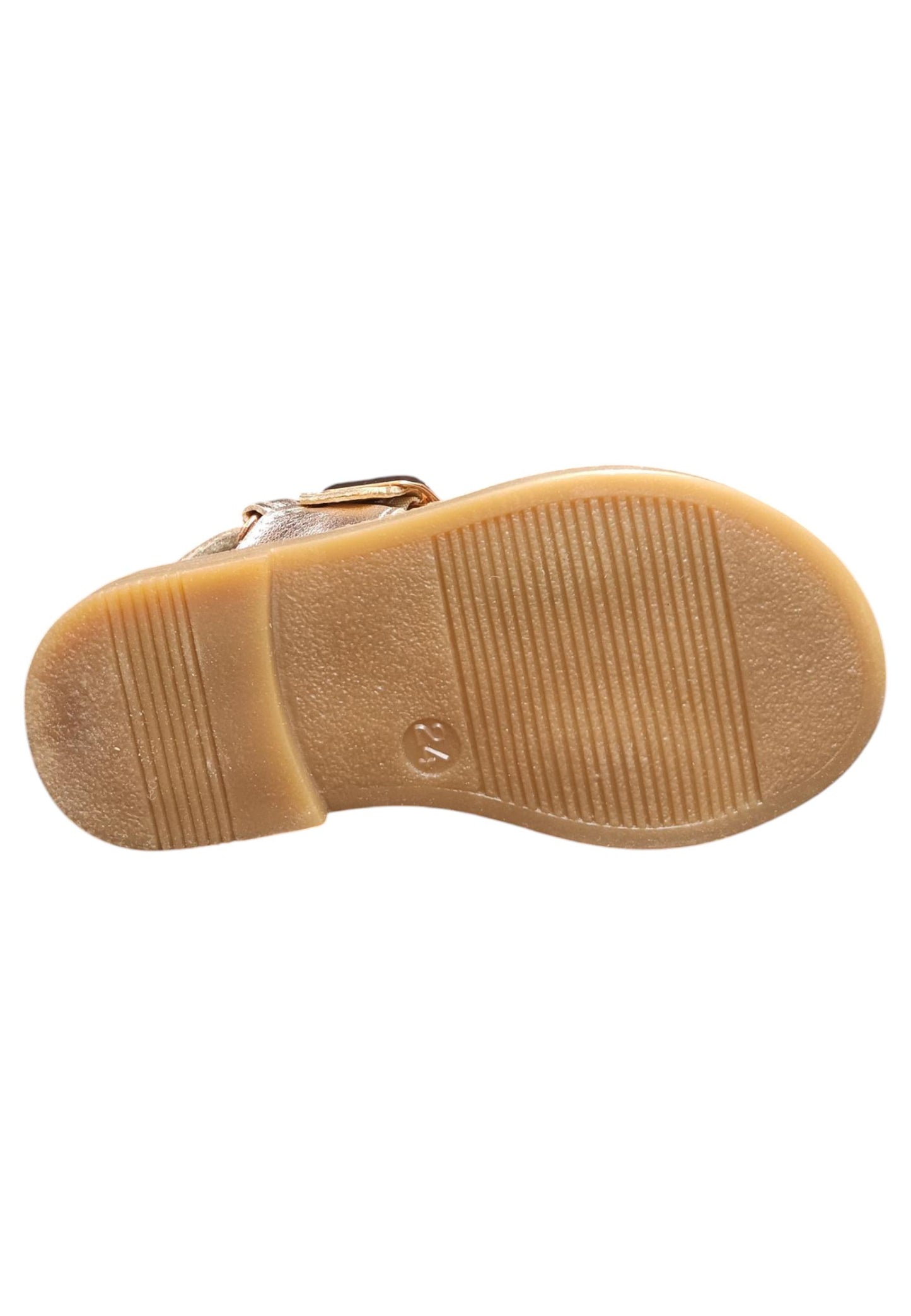 Sandalo bambina Platis Open Classic cipria laminato - Sandalo da passeggio con velcro
