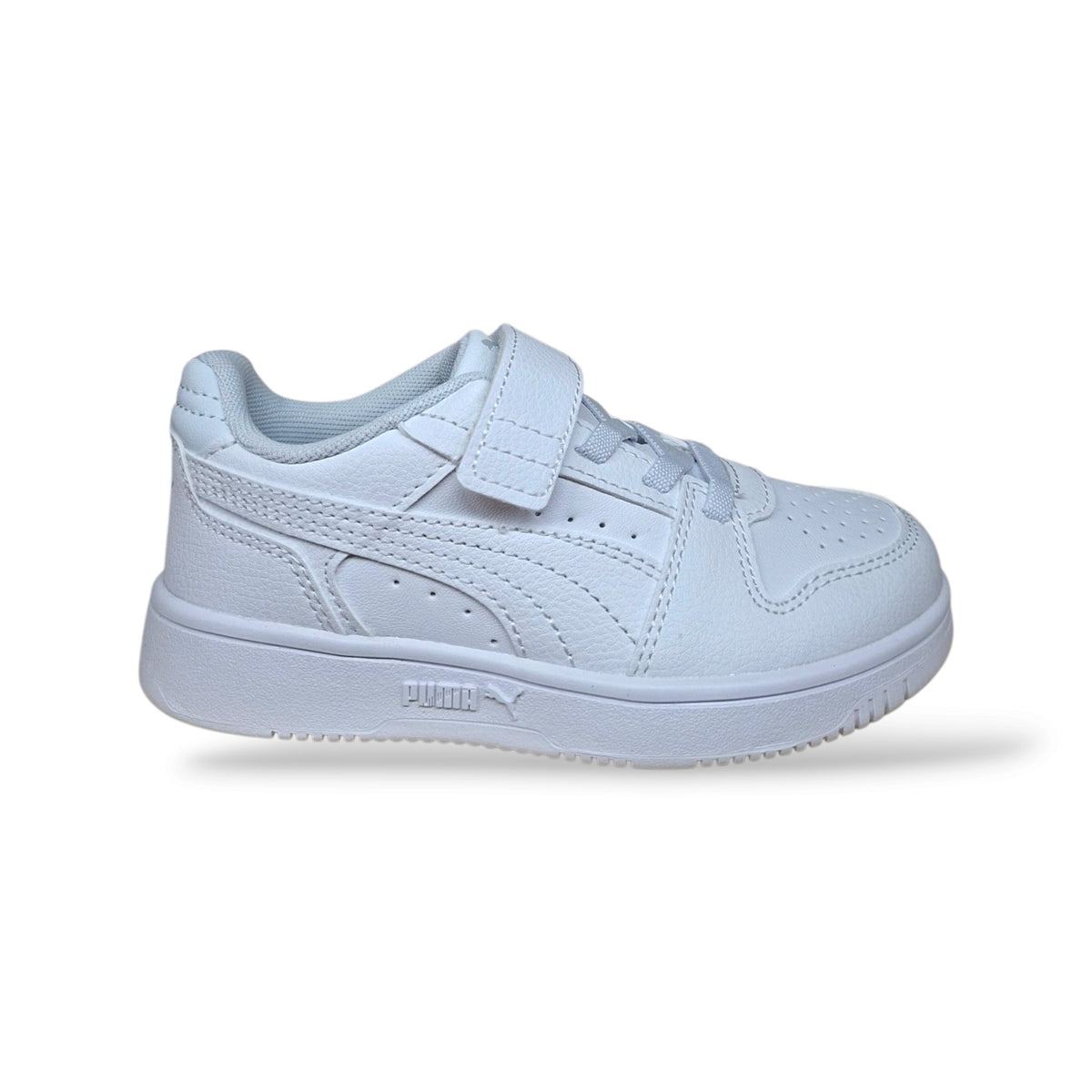 puma-rebound-408295-sneakers-bambini-bianche-in-pelle-laccio-elastico-e-velcro-scarpetteria-gica-trani

