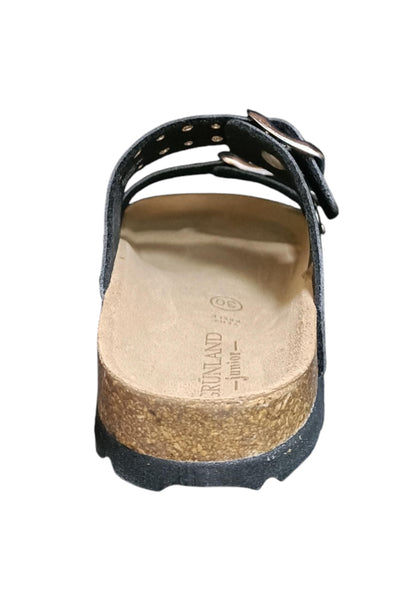 Scarpe ciabatta Bambini e ragazzi Grunland Junior 0739  NERO fibia