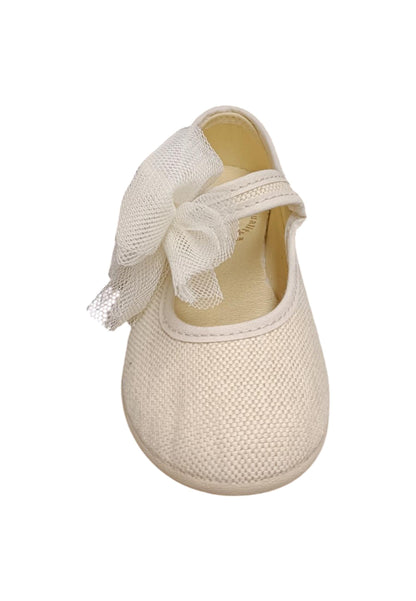 Ballerina bambina Vul-Ladi Candy beige tela velcro comfort style