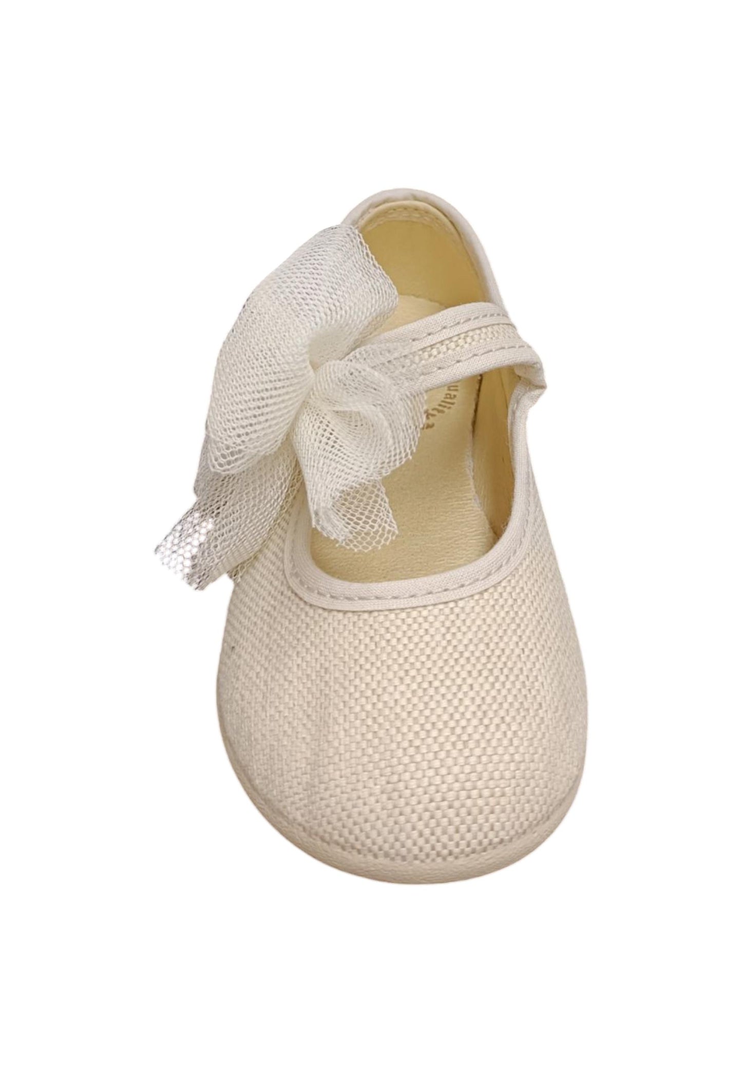 Ballerina bambina Vul-Ladi Candy beige tela velcro comfort style