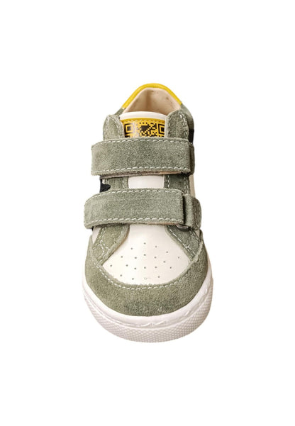 Scarpe sneakers Bimbo ciao STAR BABY  bianco-verdone-nero velcro