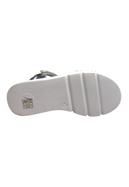 Sandalo bambina Ferrè Pam bianco pelle sintetica - Sandalo da passeggio con velcro