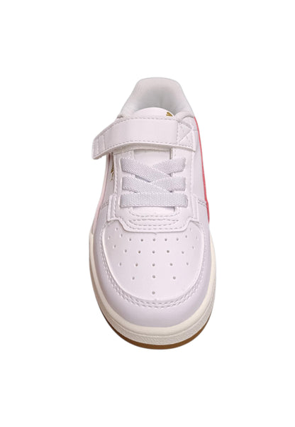 sarpe sneakers Bambini e ragazzi PUMA CAVEN  bianco-rosso-azzurro laccio elastico e velcro