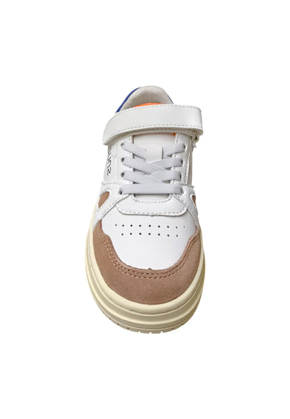 Scarpe sneakers Unisex bambini SUNS EXPLORER  bianco-azzurro-taupe 20-35 velcro/ 36-39 laccio