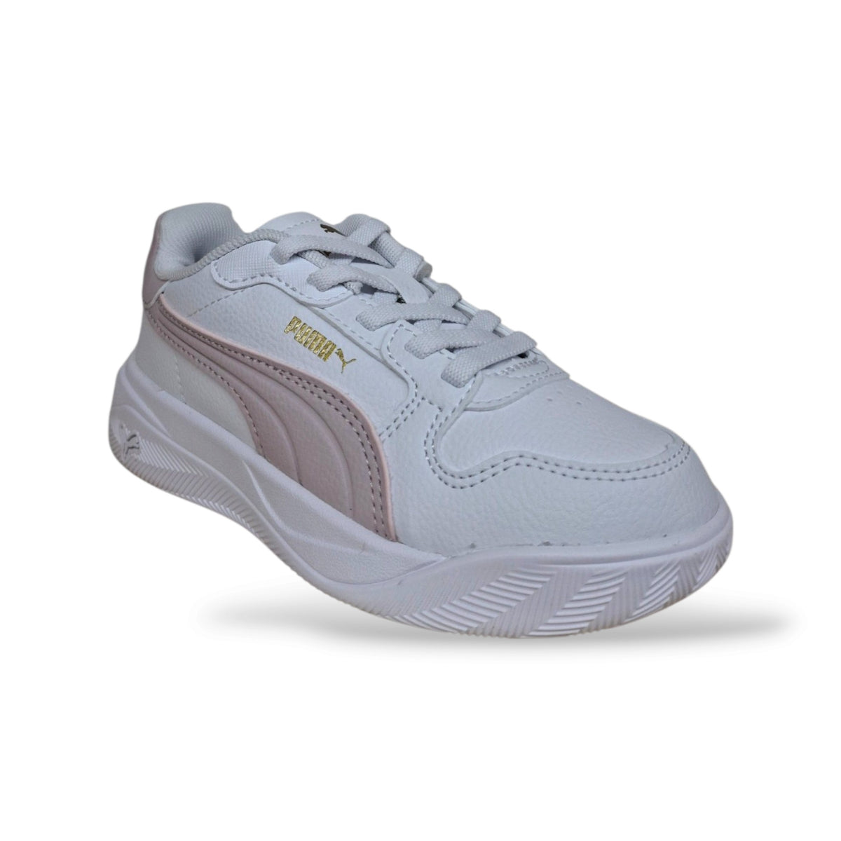 sneakers-bambine-ragazze-puma-court-bae-408625-bianco-rosa-pelle-silhouette-tennis-essenziale-moderna-laccio-elastico-velcro-calzata-rapida-sicura-mezza-taglia-37-5-38-5-scuola-sport-passeggiate-taglie-28-39-scarpetteria-gica-trani
