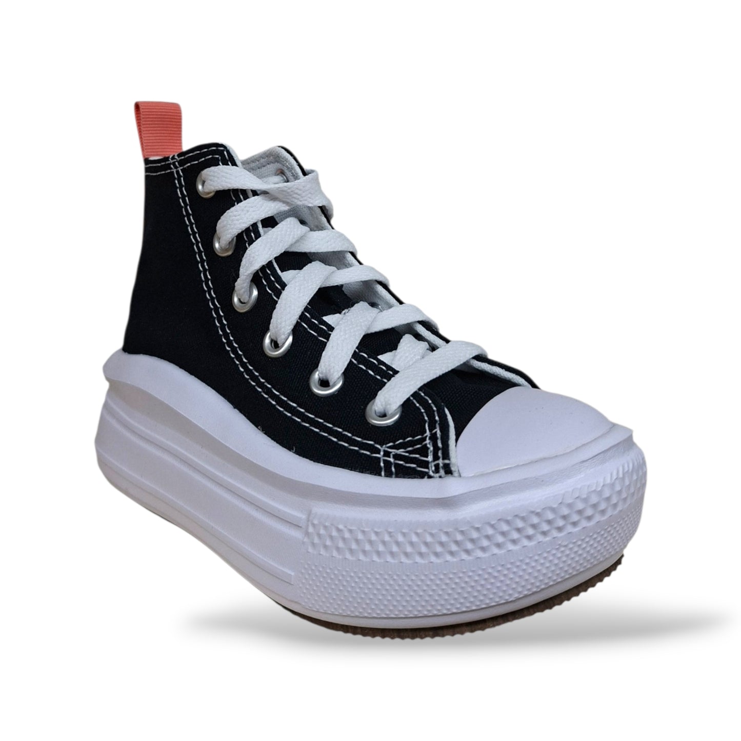 Converse Chuck Taylor Sneakers Bambine Ragazze Nero Bianco Rosa | Taglia 27-40 | Tela Borchie | Scarpetteria Gica