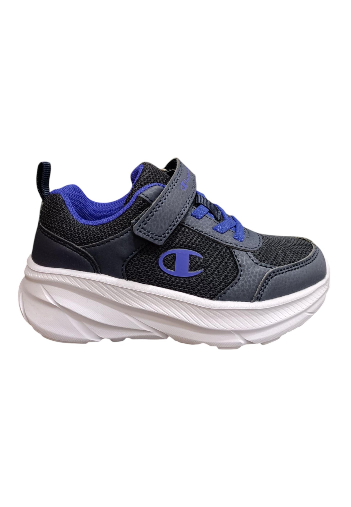 Scarpe sneakers Bambini e ragazzi Champion hero  blue-bianco laccio elastico e velcro