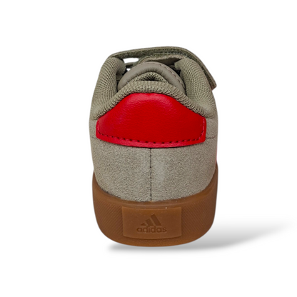 Sneakers bambino Adidas Grand Court grigio rosso sportive