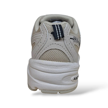 New Balance 530 Sneakers Bambini Ragazzi Beige Bianco | Taglia 20-40 | Pelle Tessuto | Scarpetteria Gica