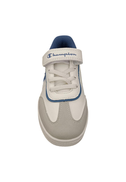 Scarpe sneakers Bambini e ragazzi Champion REBOUND  bianco-blue laccio elastico e velcro