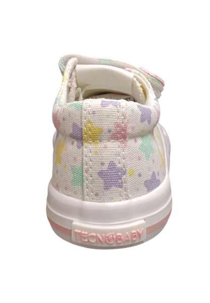 Scarpe sneakers bambina Conquitos TESH  bianco-multicolore velcro