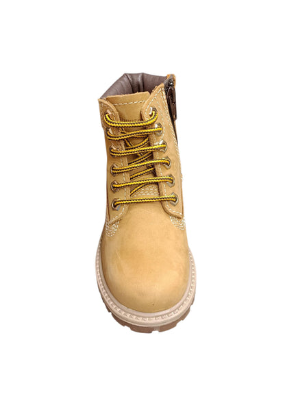 Boscaiolo bambino Shooterino Basic camel marrone pelle lacci casual style