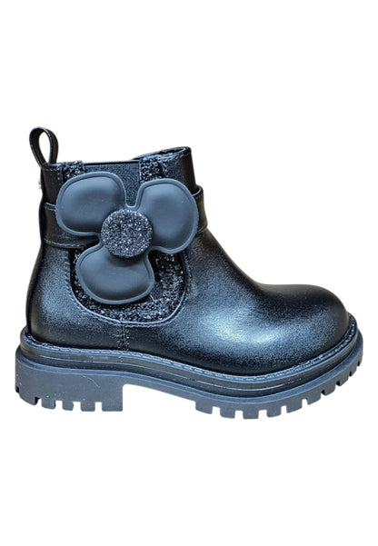 Stivaletti bambina Gioseppo Bred nero pelle - Stile classico con zip laterale