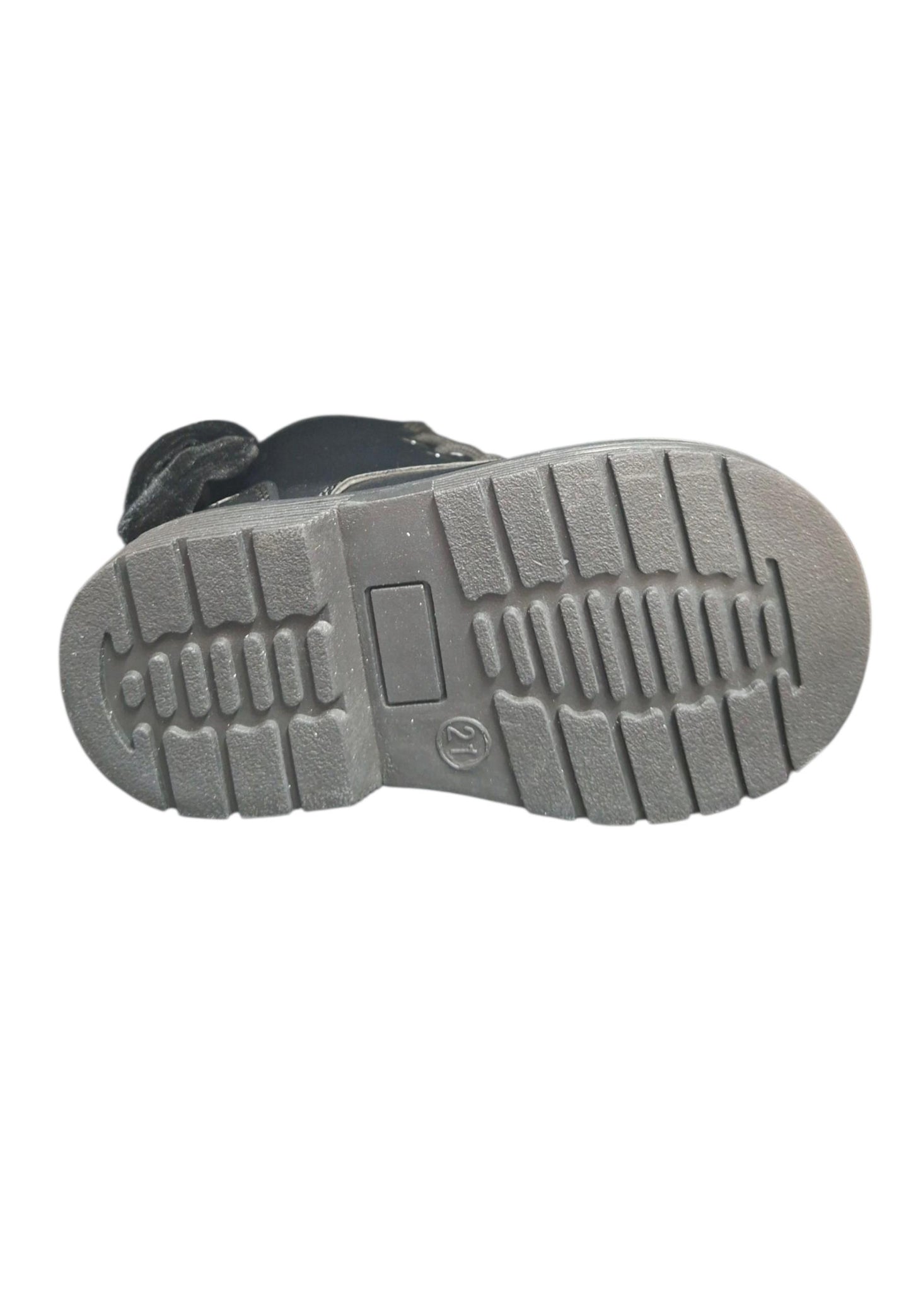 Anfibio bambina Gaelle nero pelle zip laterale urban style