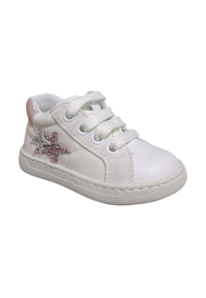 Scarpe sneakers Bambine balocchi MINI  bianco-cipria laccio