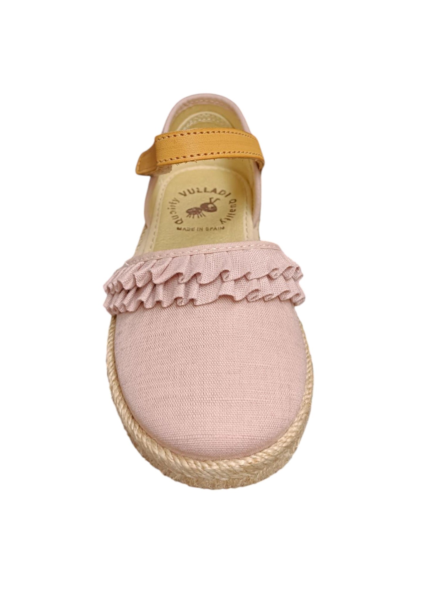 Espadrillas bambina Vul-Ladi Carla beige rosa verde tela velcro summer style