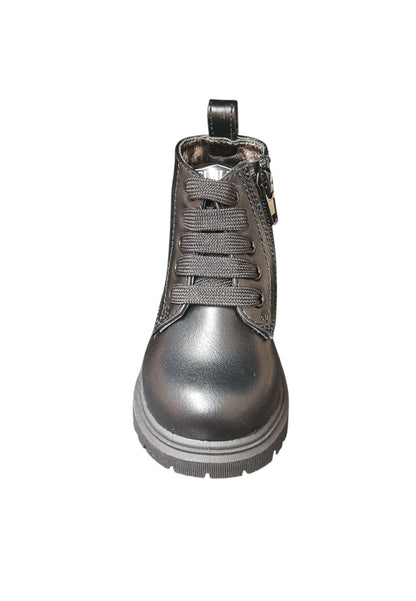 Scarpe anfibio Unisex bambini cult MARTIN nero laccio e zip laterale